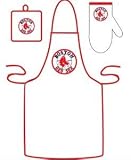 Boston Red Sox Grilling Apron Set