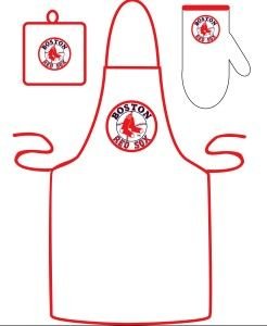 Boston Red Sox Grilling Apron Set