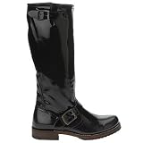 Women Shoes FRYE VERONICA SLOUCH 77604 BLACK PATENT