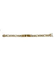 CleverEves 14Kt Yellow Gold Figaro 8.8mm Bracelet