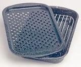 Columbian Home Products 3Pc Broiler Pan/Rack 0513-2 Cookware Ceramic On Steel Open Stock