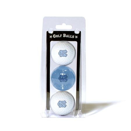 North Carolina Tar Heels Unc Ncaa Team Logo 3 Golf Ball Pack