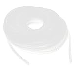 uxcell　スパイラルチューブラップ　ポリエチレン　中国　ホワイト　15M　6mm　スパイラルラッピングバンド