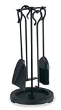 Pilgrim Compact Wood Stove Tool Set - Matte Black Finish