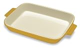Cuisinart Chef's Classic Ceramic Bakeware 12-1/2-Inch Open Rectangular Baker, Yellow Gold