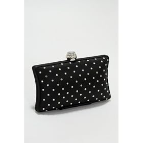 Click here to buy Satin and Swarovski Crystal Dotted Evening Bag by MadisonAveMall.