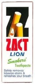 Zact Lion Smoker's Toothpaste 160 G. Thailand Product by Zact