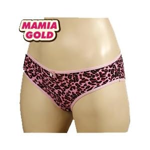 Buy MaMia Gold Intimates Cute Leopard Print Bikini Panties by Mamia