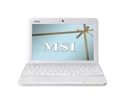 MSI U100-1618XP Wind 10.2 Zoll WSVGA LED Netbook (Intel Atom N270 1,6 GHz , 1GB RAM, 80GB HDD, Windows XP Home) weiss