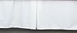 Tailored EasyOn Bed Skirt King Size with 21 inch drop cotton WHITE