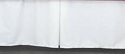 Tailored EasyOn Bed Skirt King Size with 21 inch drop cotton WHITE 100% cotton