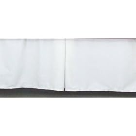 Tailored Bed Skirt King Size with 21 inch drop cotton WHITE
