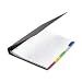 Wilson Jones Extra Wide Reinforced Insertable Tab Dividers, White Paper, 11 x 9.25 Inch Sheets, 5 Multi-Color Tabs per Set (W55205A)