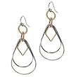 Tri Colored Linear Earring Tri Colored Linear Earring