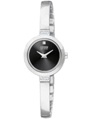 Citizen Womens EW9920-50E "Eco-Drive" Stainless Steel and Swarovski Crystal Watch