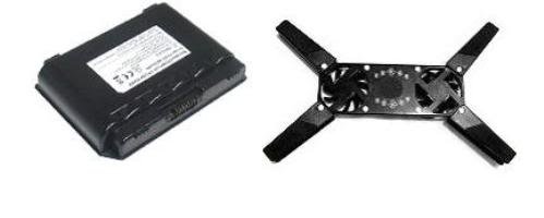 Best Price Extended Performance Replacement Battery for select Fujitsu Laptops / Notebooks / Compatible with Fujitsu BP160LifeBook A3110, A3120, A3130, A3210, A6010, A6020, A6025, A6030, A6110, A6120 ( 6 Cells, 4400 Mah ) - Includes Expandable Base Silent Notebook Cooler pad
