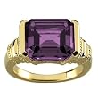 14K Yellow Gold Amethyst Ring