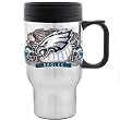 Philadelphia Eagles Stainless Steel 18 oz Beverage Travel Mug - NFL Football Fan Shop Sports Team Merchandise