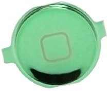 (Pack of 10) Color iPhone 4 Home Button Key (Mirror Green)