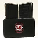 South Carolina Gamecocks Embroidered Flat Hinged Hinge Clutch Opera Wallet with Checkbook Holder