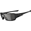Oakley Fives Squared Men's Lifestyle Sports Wear Sunglasses - Polished Black/Grey