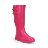 Signature Chooka Buckle Strap Mid Calf Rain Boots Rose