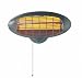 wall mounted electric garden heater - 2kw power - 29cm H, 50cm W, 12cm D - cable length: 1.8m