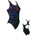 Zoggs Lynton Actionback Swimsuit / Swimming Costume (Size: 34) (Colour: Black / Violet )