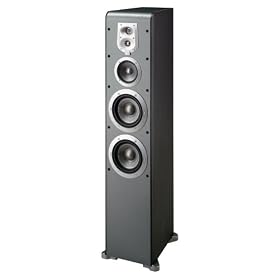 JBL ES80BK 4-Way Dual 6 1/2" Floorstanding Speaker - Black
