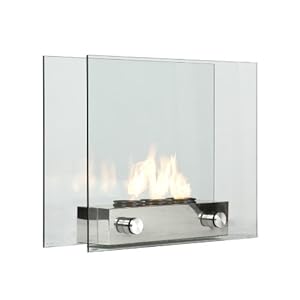 Southern Enterprises Loft Portable Indoor / Outdoor Fireplace