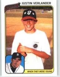 2010 Topps When They Were Young #JV Justin Verlander - Detroit Tigers (Baseball Cards)