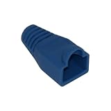 Electronics : 100 x Blue RJ45 Strain Relief Boots - Cat5,Cat5e, Cat6 Patch