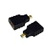 BIGtec micro HDMI Adapter HDMI Buchse auf micro HDMI Stecker / HDMI A Buchse - HDMI D Stecker / vergoldet / High Speed HDMI Adapter mit Ethernet / Audio R�ckkanal / HDMI 1.4
