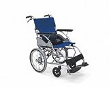 介助用車いす　あい＆ゆうきの軽量車いす　AYL16-38・40・42　後輪16インチ仕様　バネックスシート/ 青　座幅42cm 16インチ