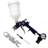 Pro-Grade HVLP Gravity Feed Spray Gun with Gauge - PVC Canister
