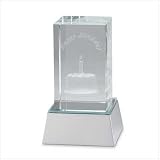 Happy Birthday LED Glass Cube