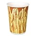 Dart Paper French Fry Cups, 12 Oz, Yellow/Brown Fry Design, 1000/Carton