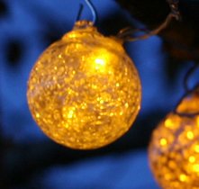 Aurora Glw Solar String Light Clear w/Amber LED