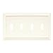Brainerd 64536 Wood Architectural Quad Toggle Switch Wall Plate / Switch Plate / Cover
