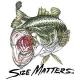 Size Matters Largemouth Bass Decal (Small Size)