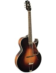 Musical Instruments: The Loar LH-350-VS Hand-Carved Archtop Cutaway Guitar, Vintage Sunburst - The Loar