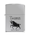 Zippo "Horoscope-Taurus" High Polish Chrome Lighter, 9286