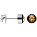 5mm Bezel November Birthstone Stud Earrings