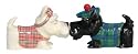Kissing Scottish Terriers Salt & Pepper Shakers S/P