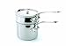 Mauviel M'Cook 5204.12 0.9 Quart Bain Marie with Lid, Cast Stainless Steel Handle