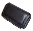 Executive Black Horizontal Leather Side Case Pouch with Belt Clip for Apple iPhone, iPhone 3G [Accessory Export Brand]