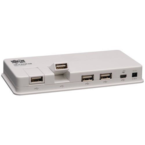 Tripp Lite U222-010-R USB 2.0 Hi-Speed Hub 10-Port with 2 Swivel Ports