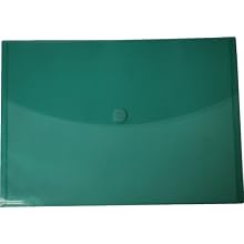 Filexec Poly Envelope, Legal, Side-load, Velcro Closure, Trapezoid Flap, Green (Pack of 6) (50083-17105)