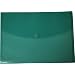 Filexec Poly Envelope, Legal, Side-load, Velcro Closure, Trapezoid Flap, Green (Pack of 6) (50083-17105)