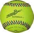 Set of 2 Incrediball 12" Softstitch Softball - Yellow